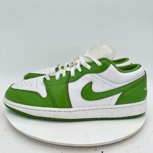Nike Air Jordan 1 Low Men Size 12 HF4823-100 White Chlorophyll Lightening Shoes